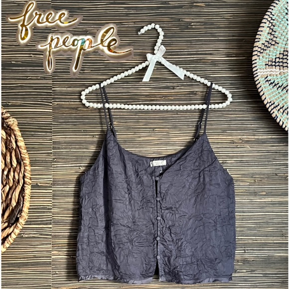 Free People Tops - Free People Intimately Shine Time Cami SMALL NWOT Charcoal